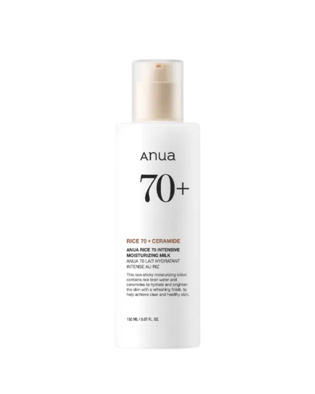 Anua Rice 70 Intensive Moisturising Milk for hydrated, radiant skin | Korean skincare in The Bahamas