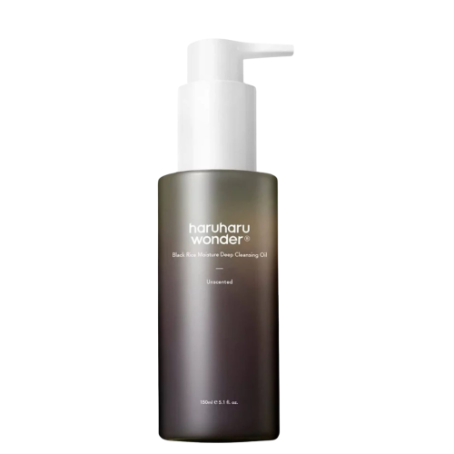 Haruharu Wonder Black Rice Moisture Deep Cleansing Oil Korean skincare in The Bahamas for gentle makeup removal and deep cleansing.
