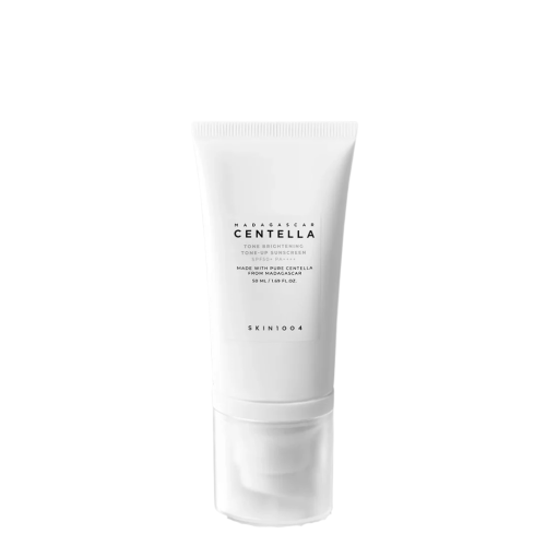 SKIN1004 Madagascar Centella Tone Brightening Tone-Up Sunscreen SPF50+ PA++++ 50ml Korean Skincare in The Bahamas with broad-spectrum UV protection and brightening care.