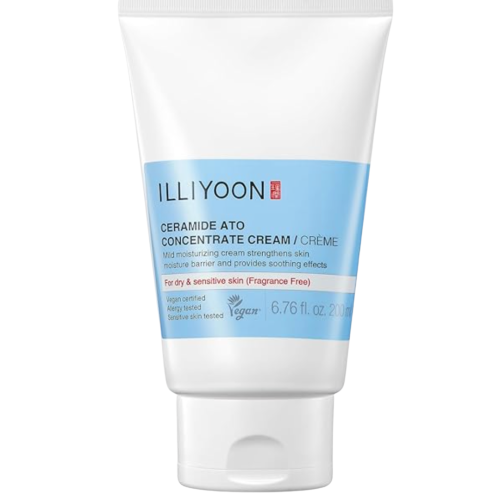 Illiyoon Ceramide Ato Concentrate Cream 200ml Korean Skincare in The Bahamas for deep hydration and skin barrier repair.